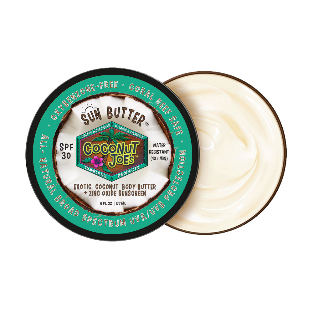 Coconut Joe’s Sun Butter – Exotic Coconut Body Butter + SPF 30, 6oz