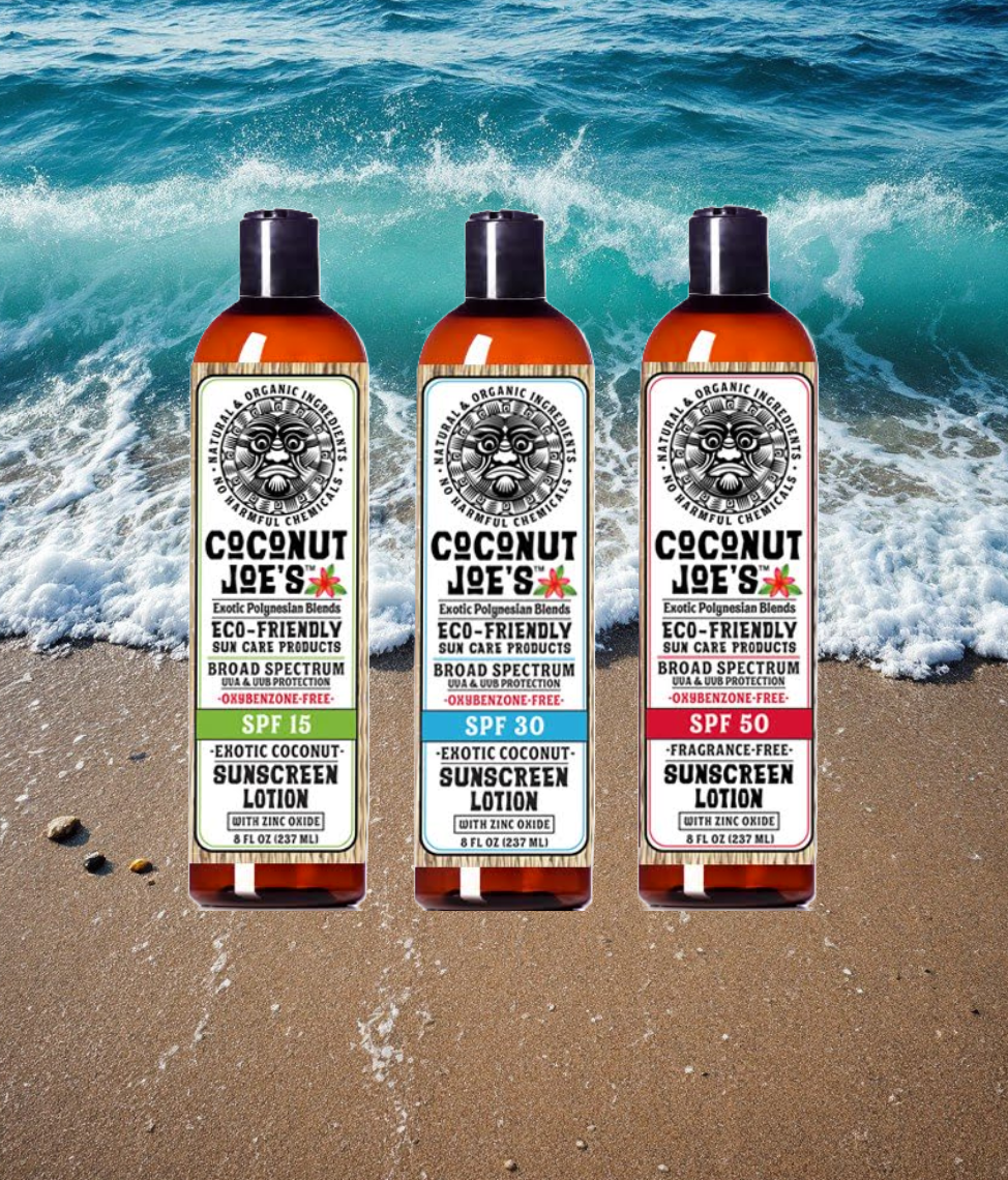 Coconut Joe’s SPF 30 Mineral Sunscreen – Exotic Coconut, Reef Safe, 8oz
